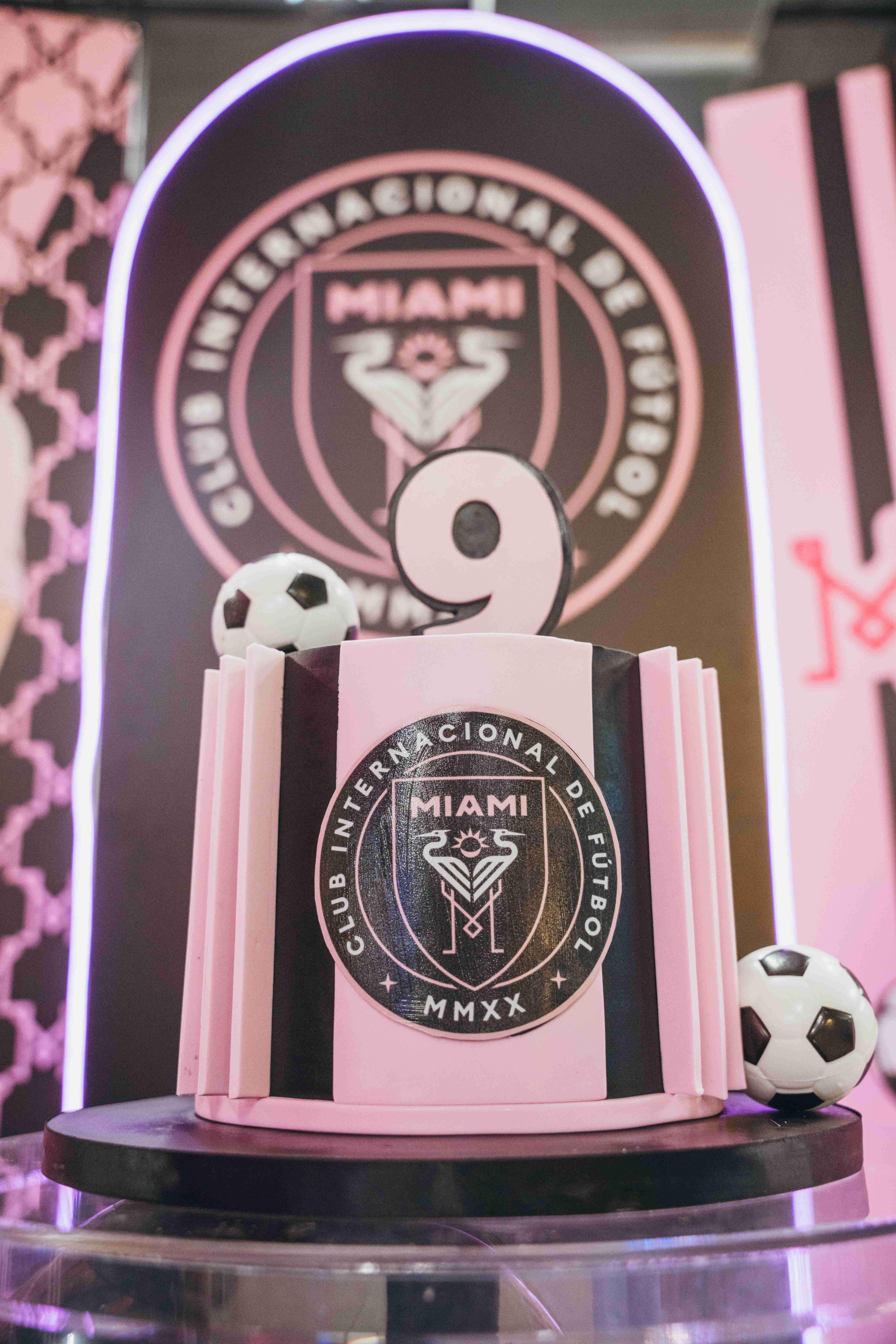 Soccer themed birthday cake