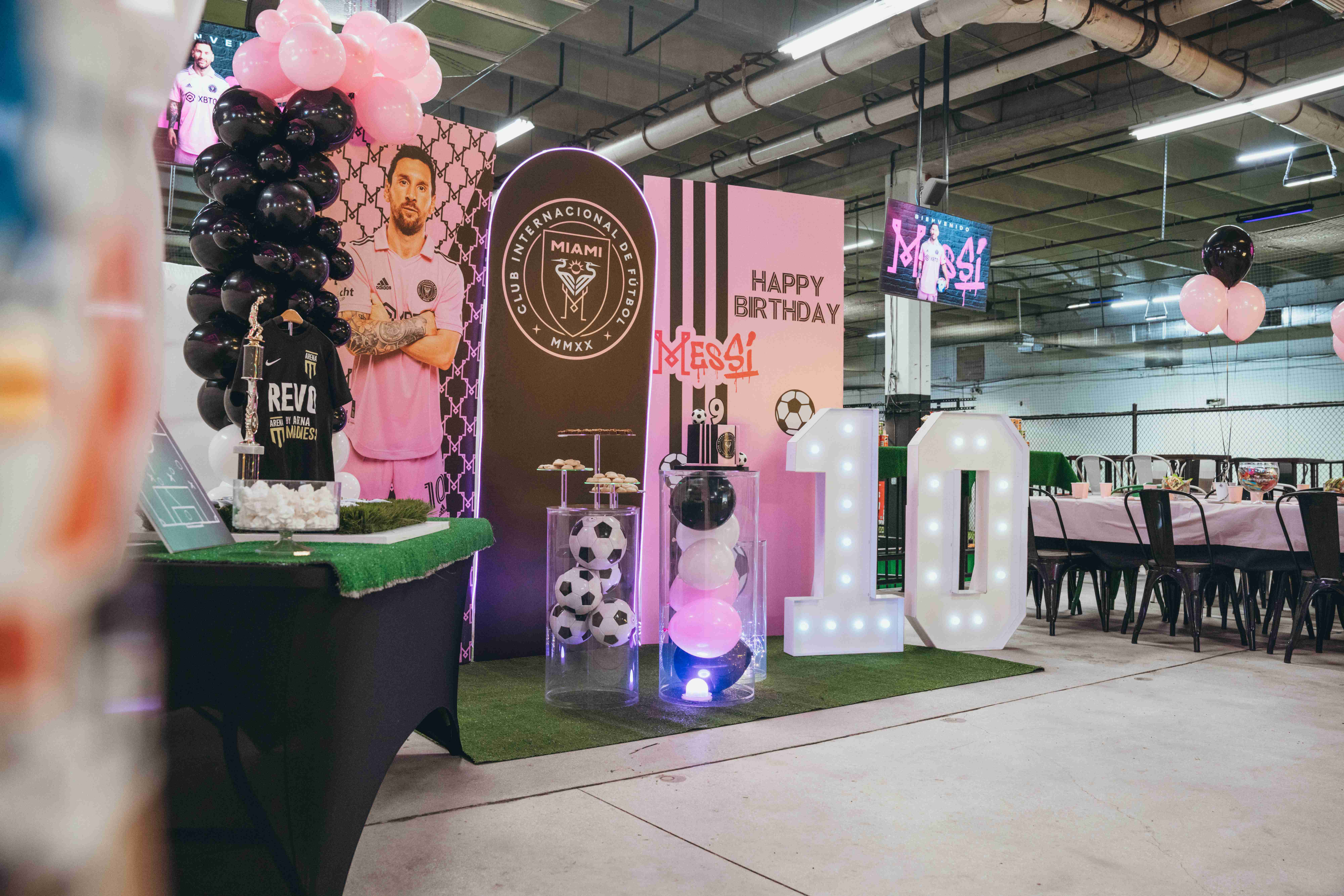 Messi themed party decorations
